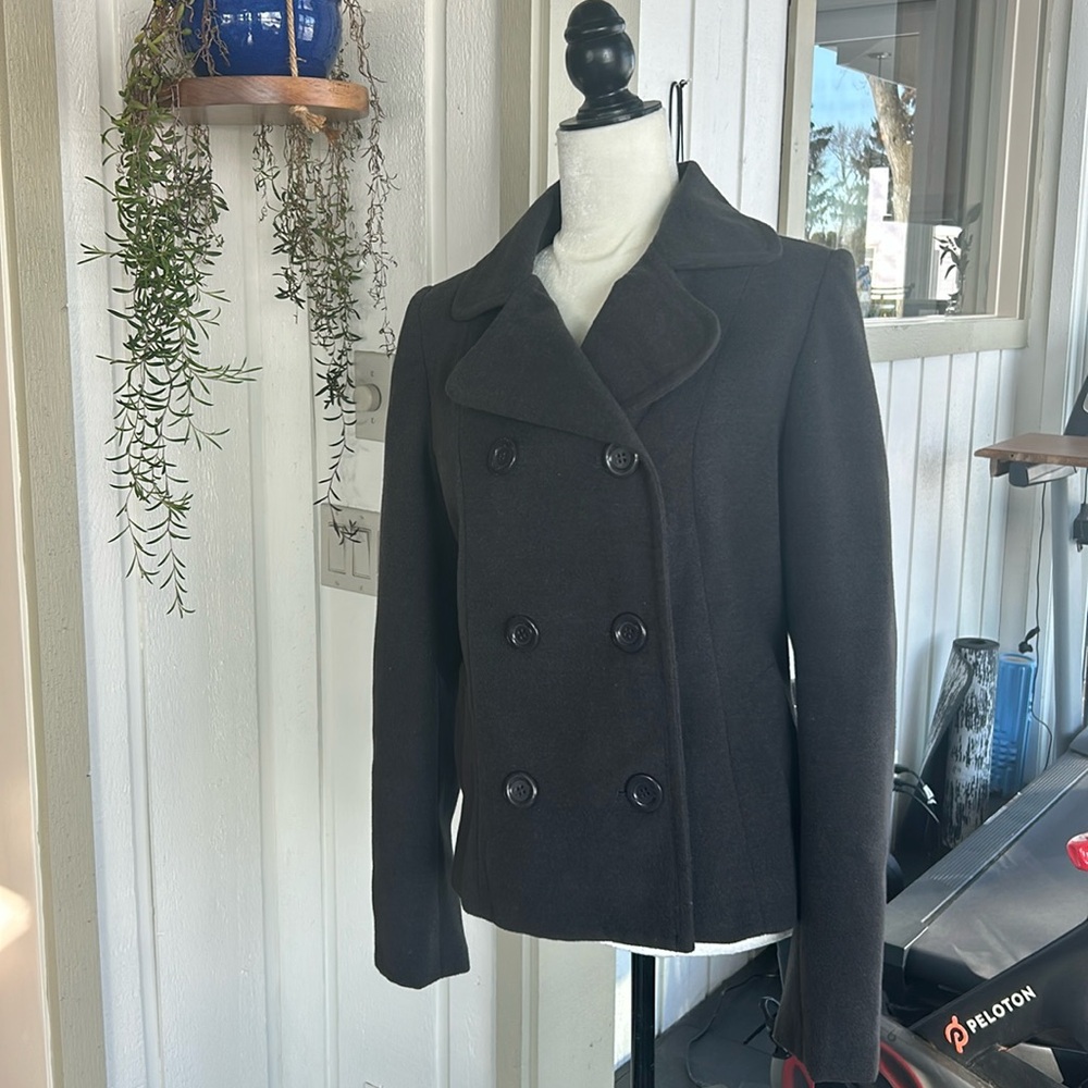 Jacket, Double Breasted, Charcoal Grey